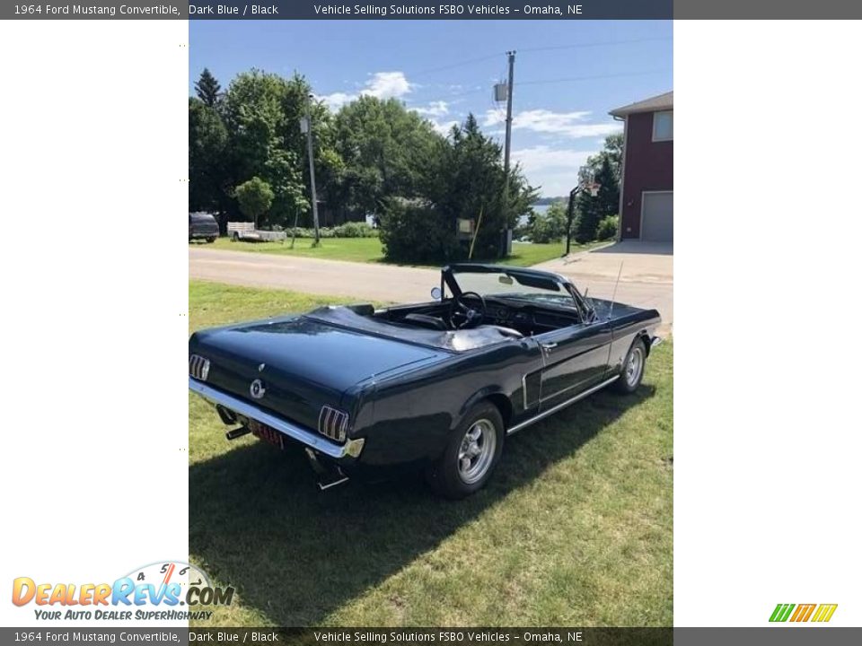 1964 Ford Mustang Convertible Dark Blue / Black Photo #8