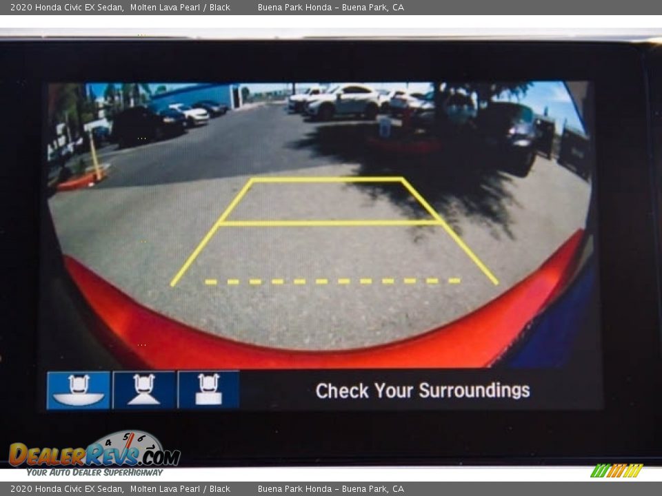 2020 Honda Civic EX Sedan Molten Lava Pearl / Black Photo #14