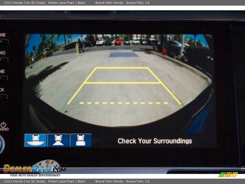 2020 Honda Civic EX Sedan Molten Lava Pearl / Black Photo #15