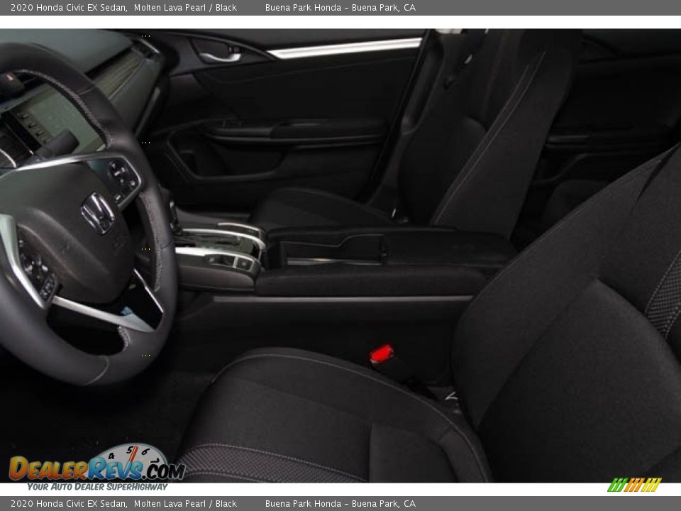 2020 Honda Civic EX Sedan Molten Lava Pearl / Black Photo #16