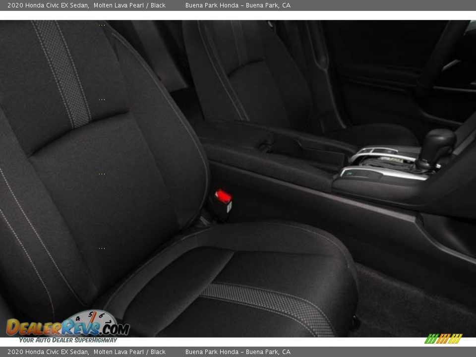 2020 Honda Civic EX Sedan Molten Lava Pearl / Black Photo #32