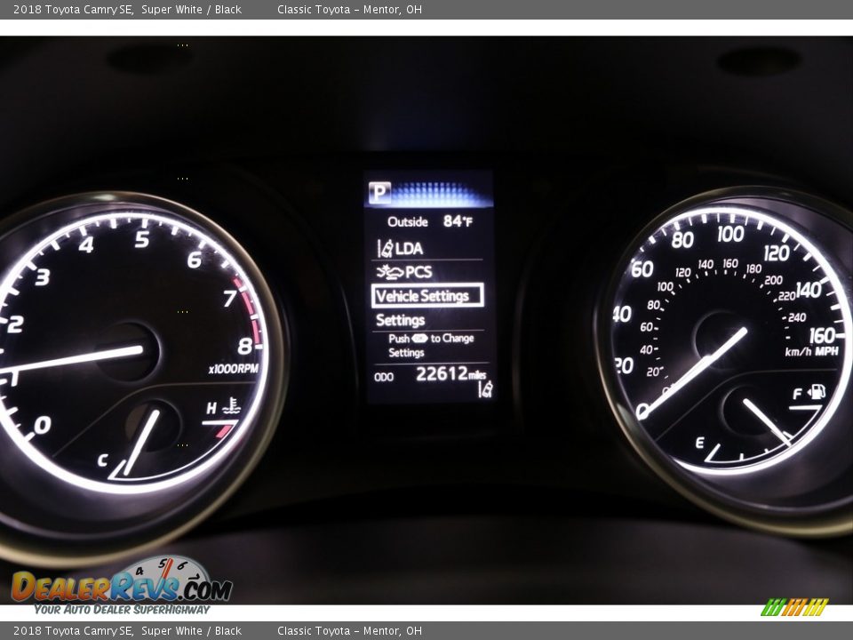 2018 Toyota Camry SE Super White / Black Photo #8