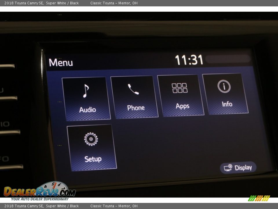 2018 Toyota Camry SE Super White / Black Photo #13