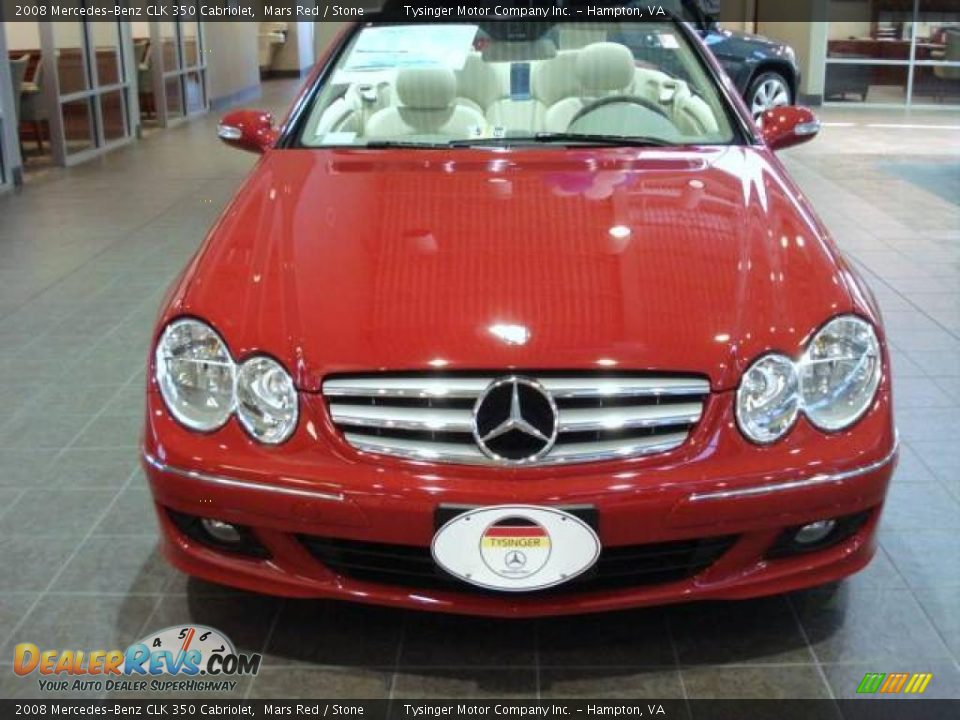 2008 Mercedes-Benz CLK 350 Cabriolet Mars Red / Stone Photo #8