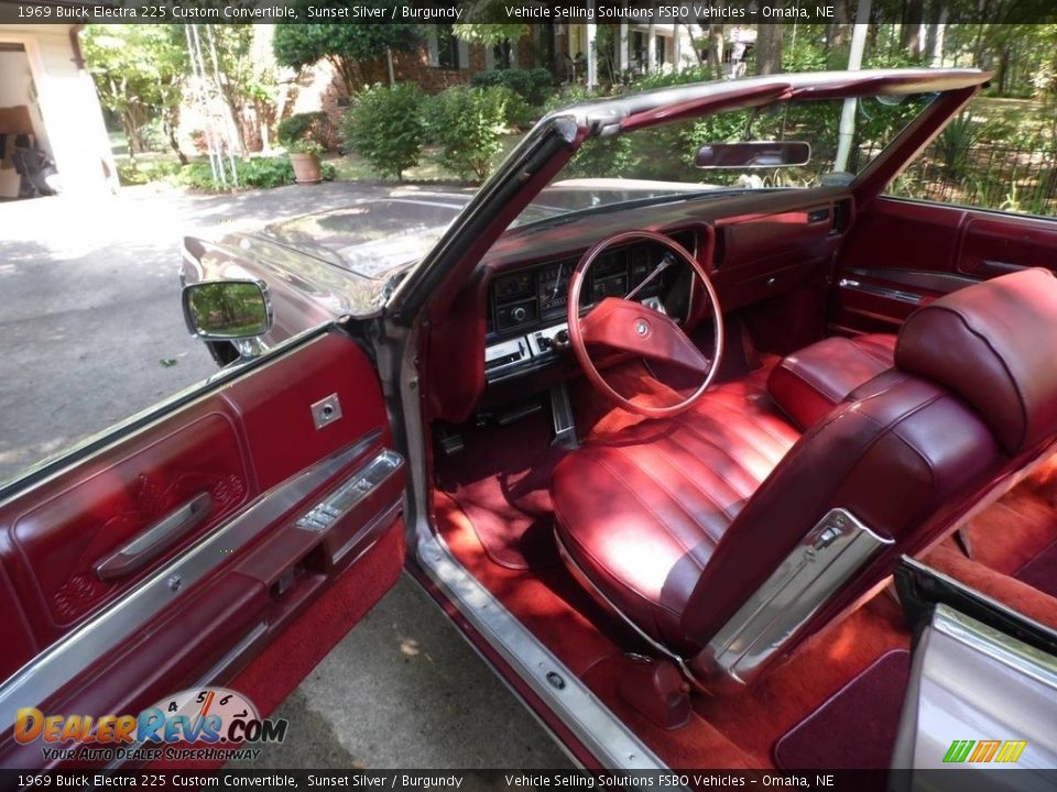 Burgundy Interior - 1969 Buick Electra 225 Custom Convertible Photo #2