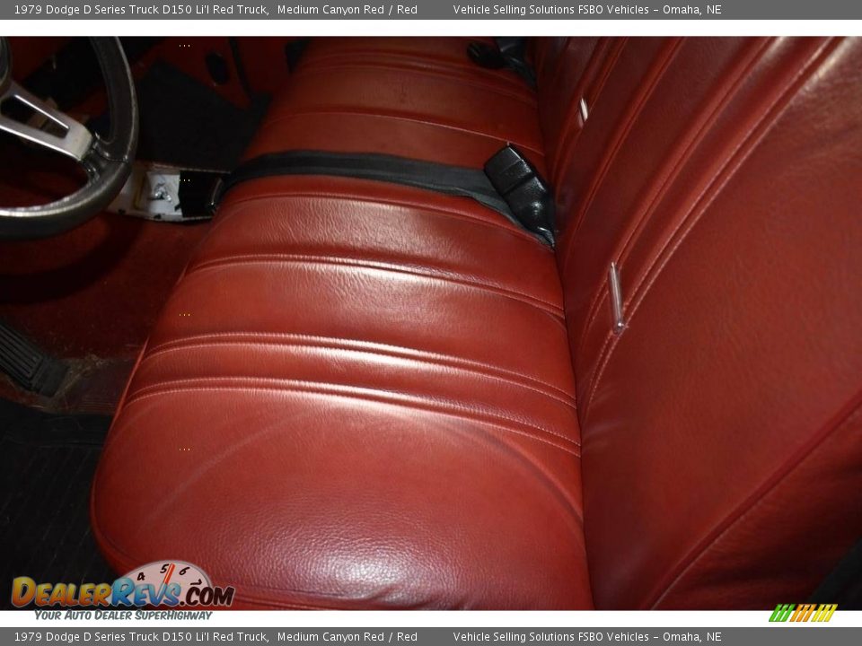 Front Seat of 1979 Dodge D Series Truck D150 Li'l Red Truck Photo #4