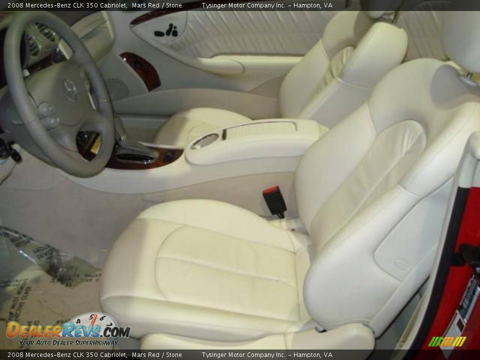2008 Mercedes-Benz CLK 350 Cabriolet Mars Red / Stone Photo #9