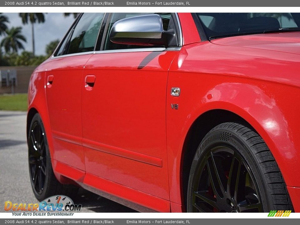 2008 Audi S4 4.2 quattro Sedan Brilliant Red / Black/Black Photo #20