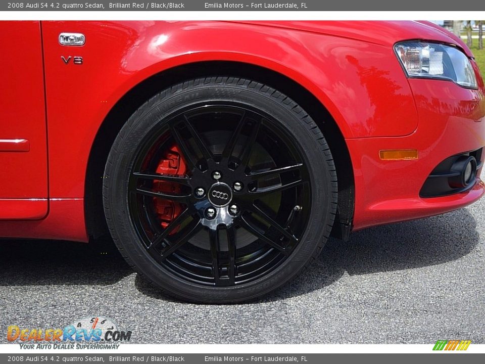 2008 Audi S4 4.2 quattro Sedan Brilliant Red / Black/Black Photo #21