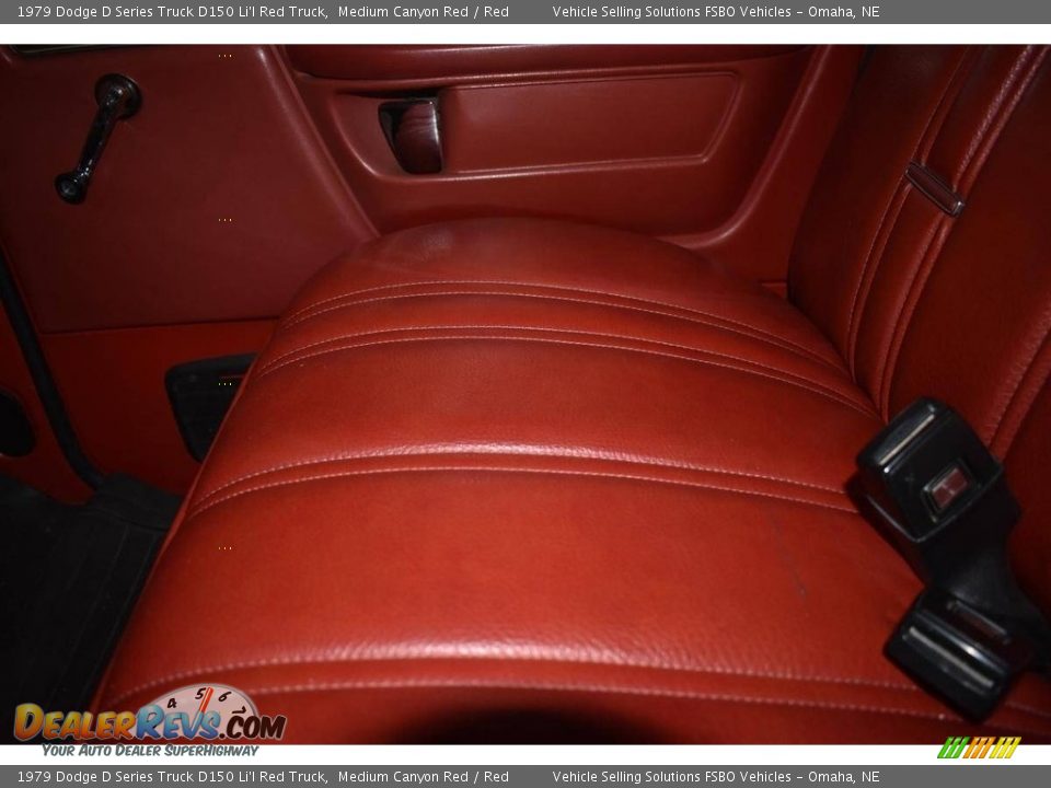 Front Seat of 1979 Dodge D Series Truck D150 Li'l Red Truck Photo #17