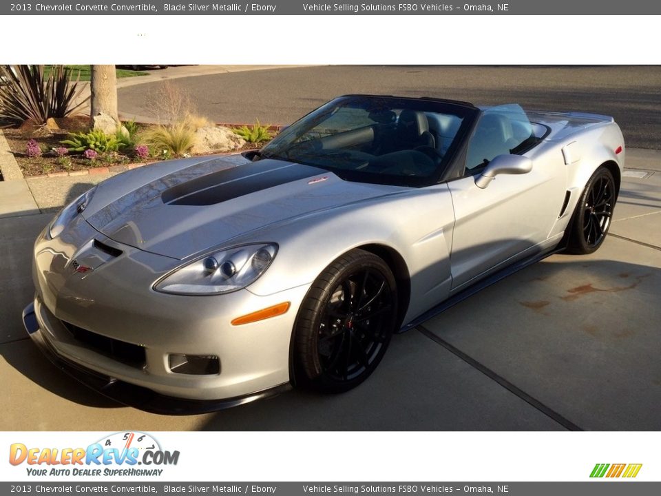 2013 Chevrolet Corvette Convertible Blade Silver Metallic / Ebony Photo #1