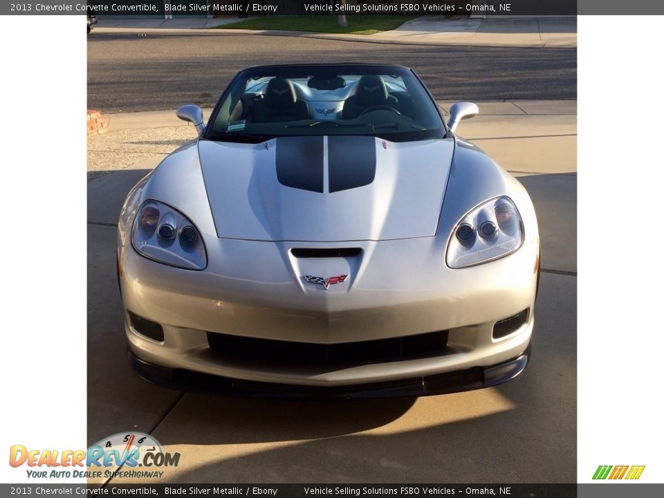 2013 Chevrolet Corvette Convertible Blade Silver Metallic / Ebony Photo #6