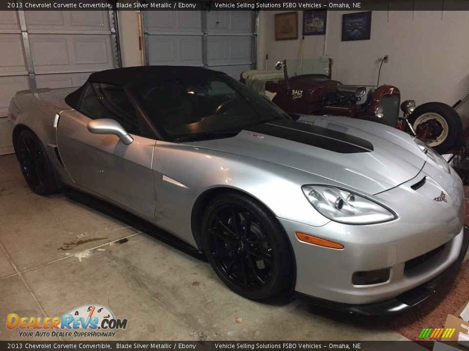 2013 Chevrolet Corvette Convertible Blade Silver Metallic / Ebony Photo #7