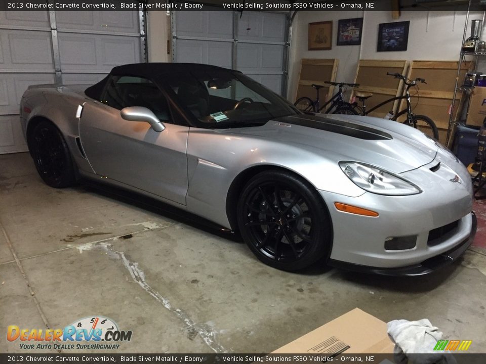 2013 Chevrolet Corvette Convertible Blade Silver Metallic / Ebony Photo #9