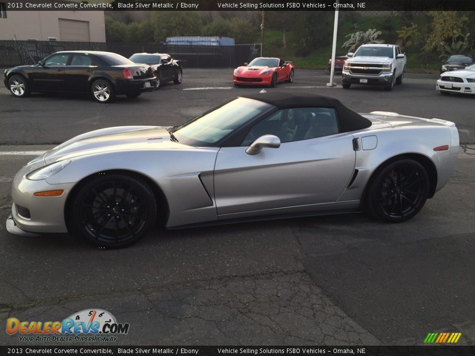 2013 Chevrolet Corvette Convertible Blade Silver Metallic / Ebony Photo #10