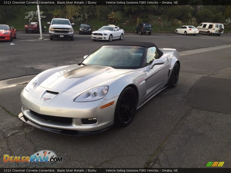 2013 Chevrolet Corvette Convertible Blade Silver Metallic / Ebony Photo #11