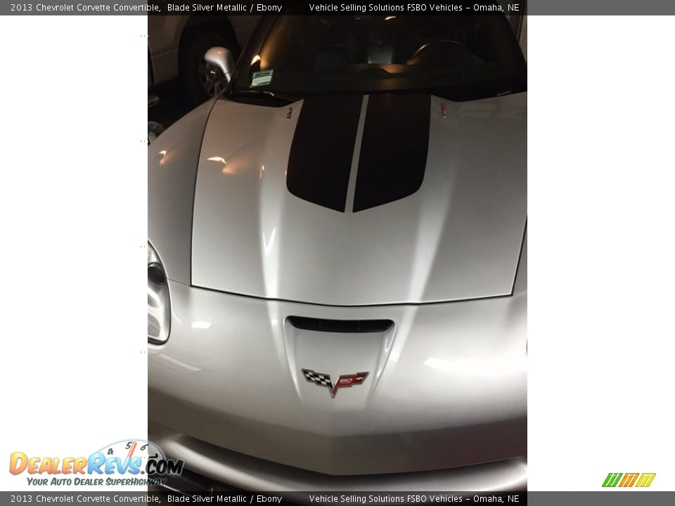 2013 Chevrolet Corvette Convertible Blade Silver Metallic / Ebony Photo #13