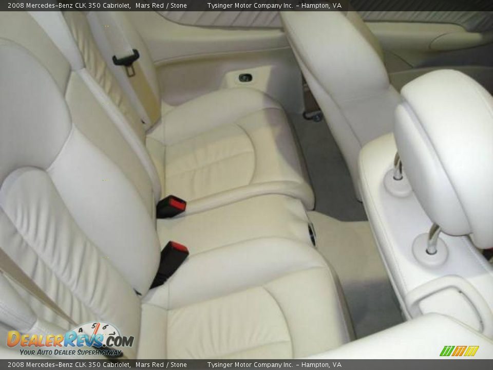 2008 Mercedes-Benz CLK 350 Cabriolet Mars Red / Stone Photo #11