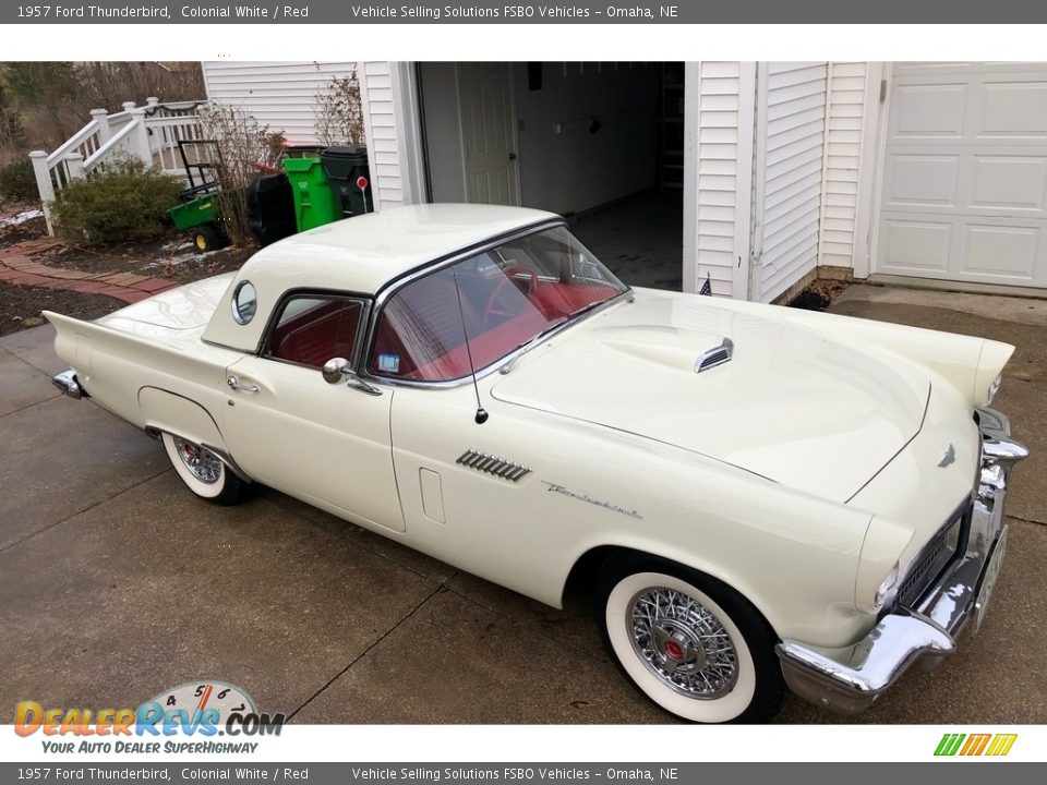 Colonial White 1957 Ford Thunderbird  Photo #9