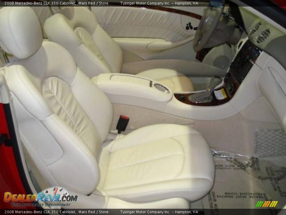 2008 Mercedes-Benz CLK 350 Cabriolet Mars Red / Stone Photo #12