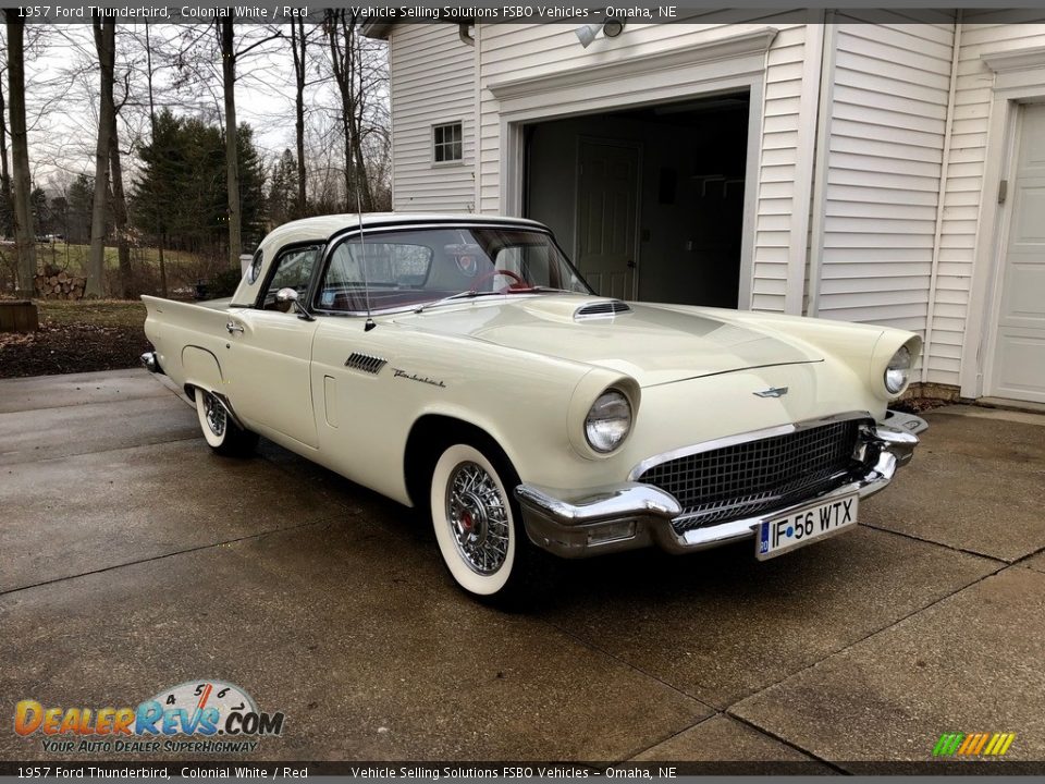 Colonial White 1957 Ford Thunderbird  Photo #12