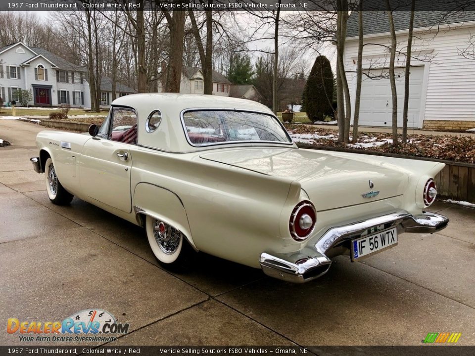 1957 Ford Thunderbird Colonial White / Red Photo #14