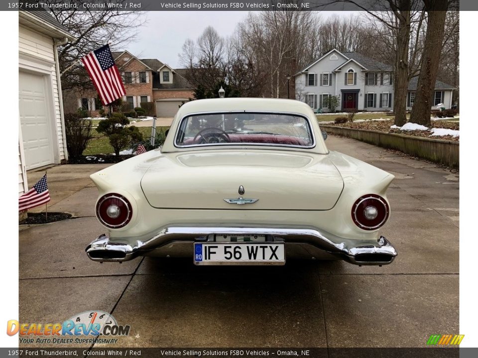 1957 Ford Thunderbird Colonial White / Red Photo #15