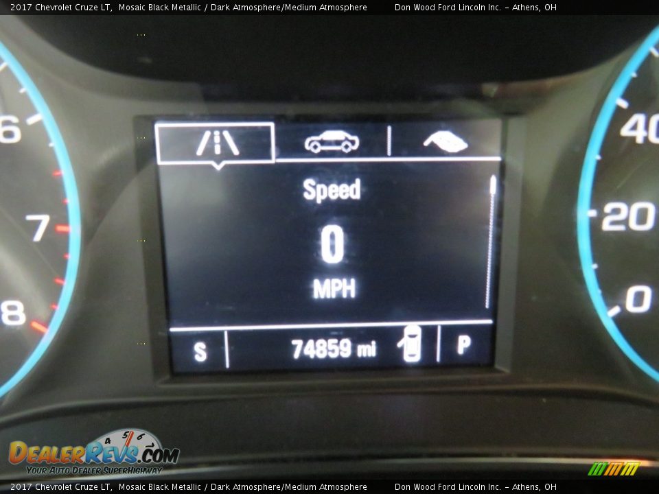 2017 Chevrolet Cruze LT Mosaic Black Metallic / Dark Atmosphere/Medium Atmosphere Photo #28