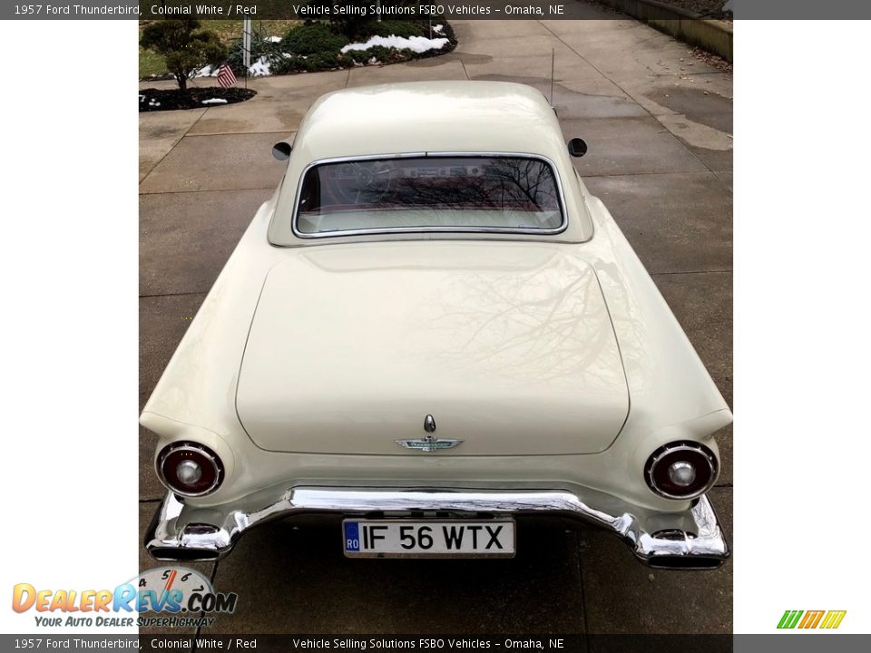 1957 Ford Thunderbird Colonial White / Red Photo #16