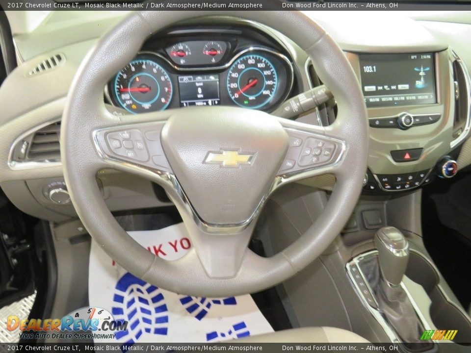 2017 Chevrolet Cruze LT Mosaic Black Metallic / Dark Atmosphere/Medium Atmosphere Photo #29