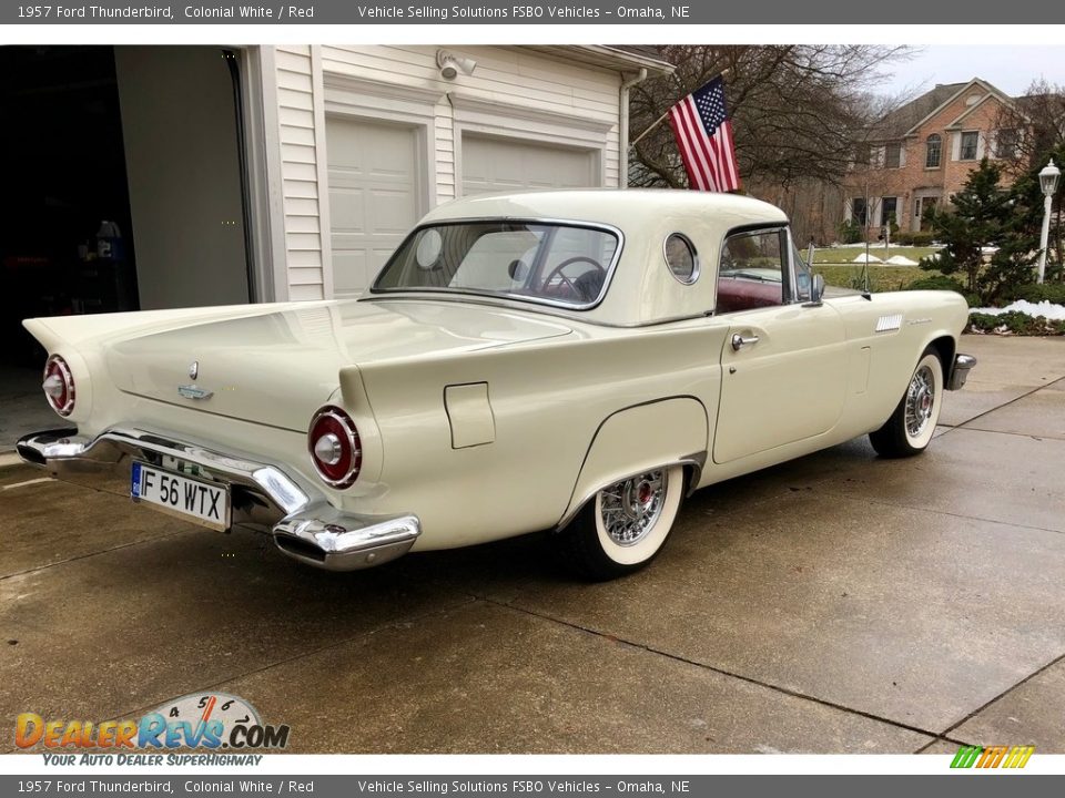 1957 Ford Thunderbird Colonial White / Red Photo #17