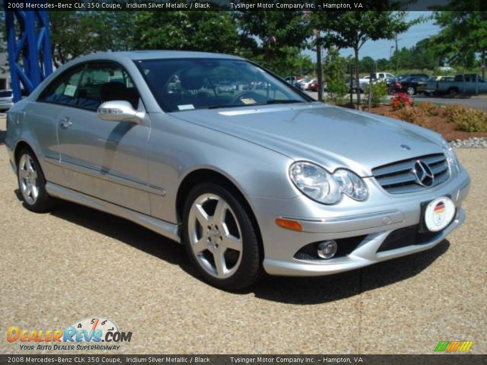 2008 Mercedes-Benz CLK 350 Coupe Iridium Silver Metallic / Black Photo #8