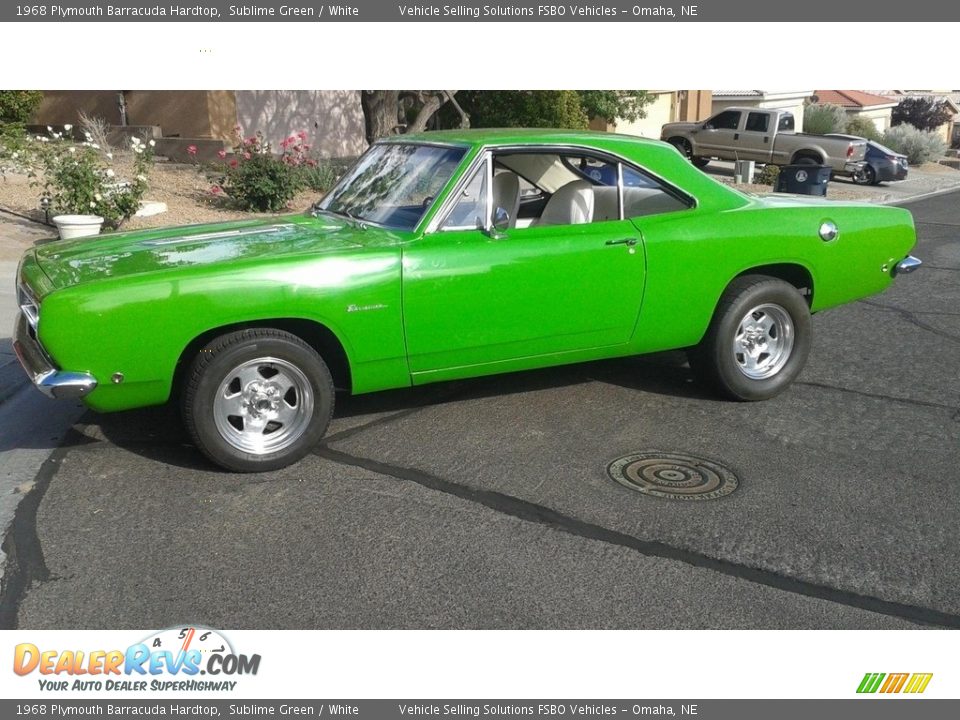 Sublime Green 1968 Plymouth Barracuda Hardtop Photo #7