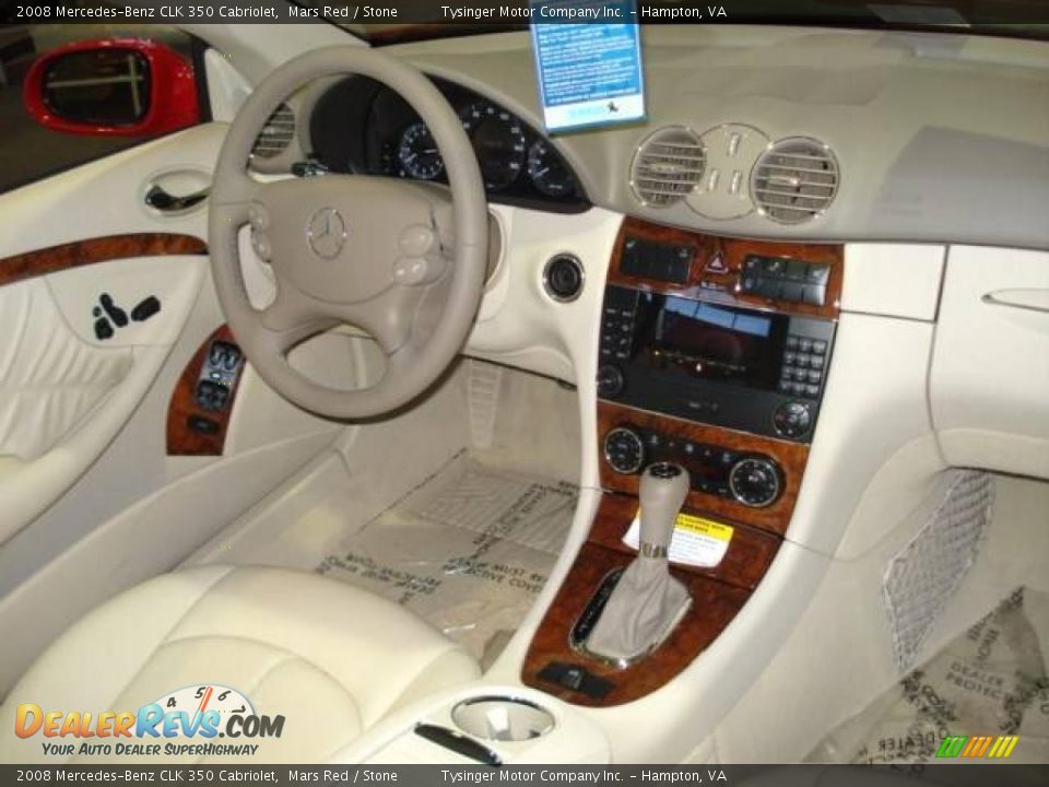 2008 Mercedes-Benz CLK 350 Cabriolet Mars Red / Stone Photo #13