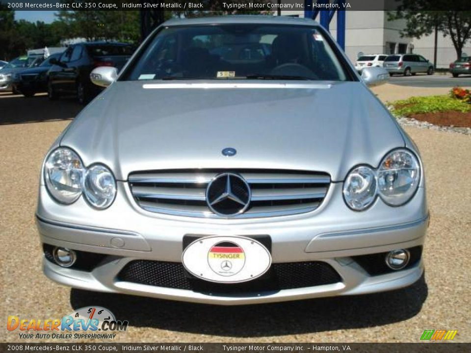 2008 Mercedes-Benz CLK 350 Coupe Iridium Silver Metallic / Black Photo #9