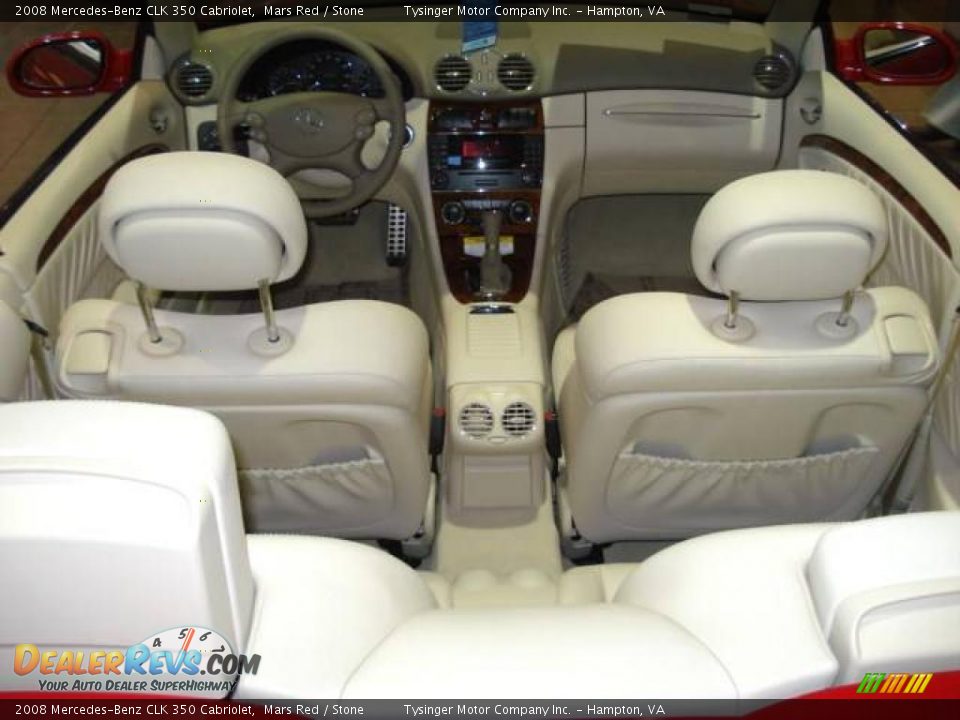 2008 Mercedes-Benz CLK 350 Cabriolet Mars Red / Stone Photo #14
