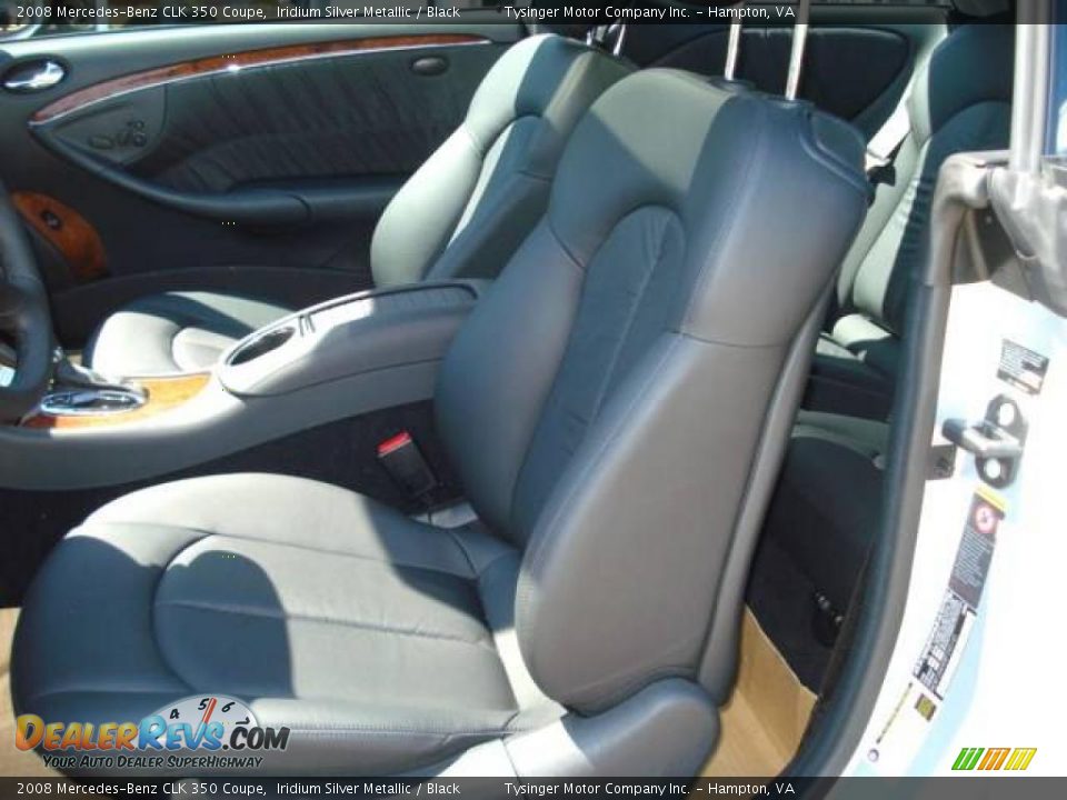 2008 Mercedes-Benz CLK 350 Coupe Iridium Silver Metallic / Black Photo #10
