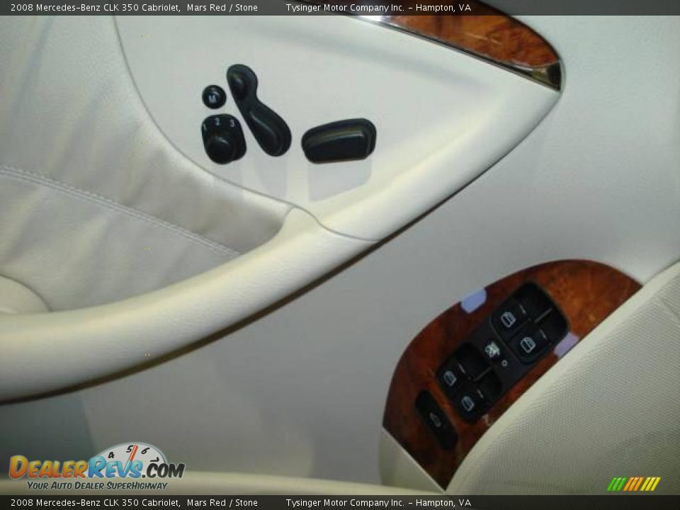 2008 Mercedes-Benz CLK 350 Cabriolet Mars Red / Stone Photo #15