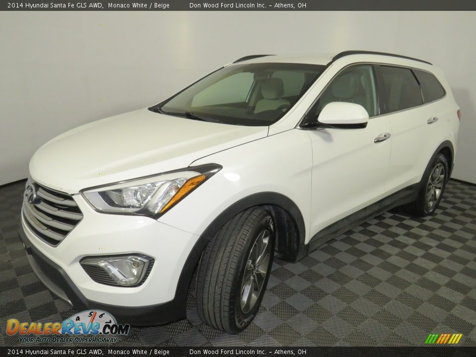 2014 Hyundai Santa Fe GLS AWD Monaco White / Beige Photo #7