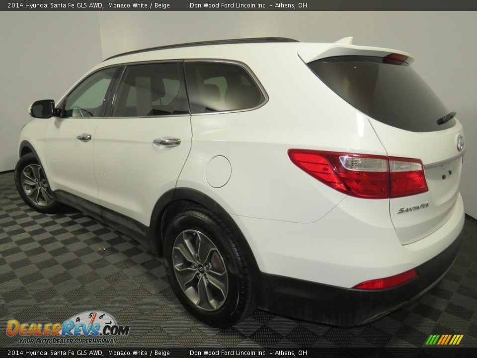 2014 Hyundai Santa Fe GLS AWD Monaco White / Beige Photo #9