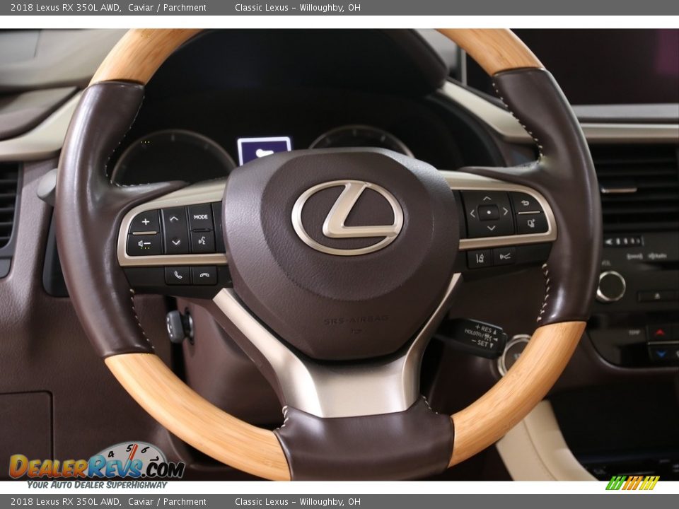 2018 Lexus RX 350L AWD Caviar / Parchment Photo #7