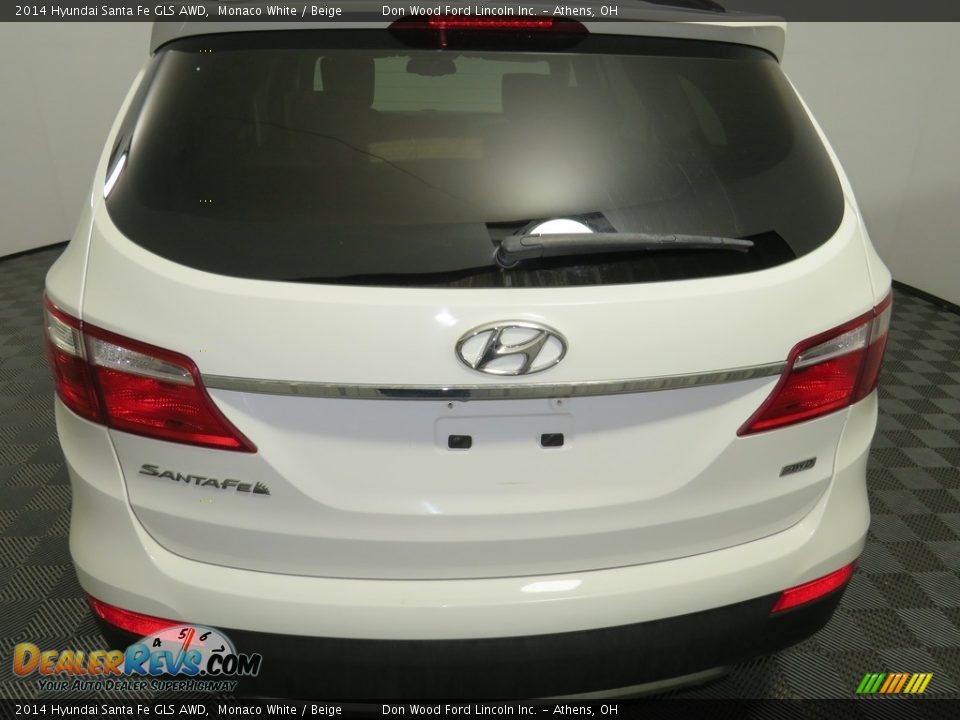 2014 Hyundai Santa Fe GLS AWD Monaco White / Beige Photo #11