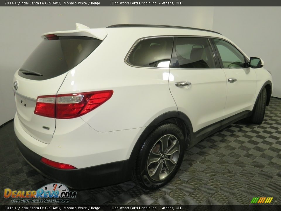 2014 Hyundai Santa Fe GLS AWD Monaco White / Beige Photo #15