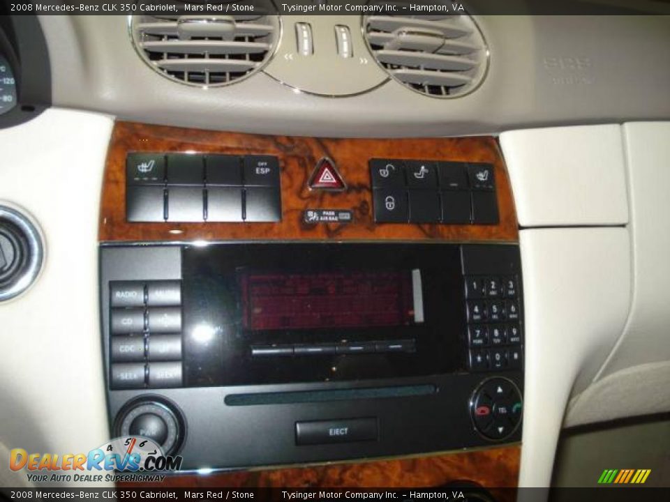 2008 Mercedes-Benz CLK 350 Cabriolet Mars Red / Stone Photo #16
