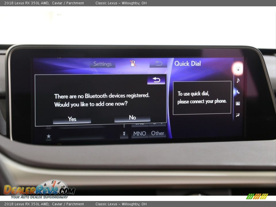 2018 Lexus RX 350L AWD Caviar / Parchment Photo #13