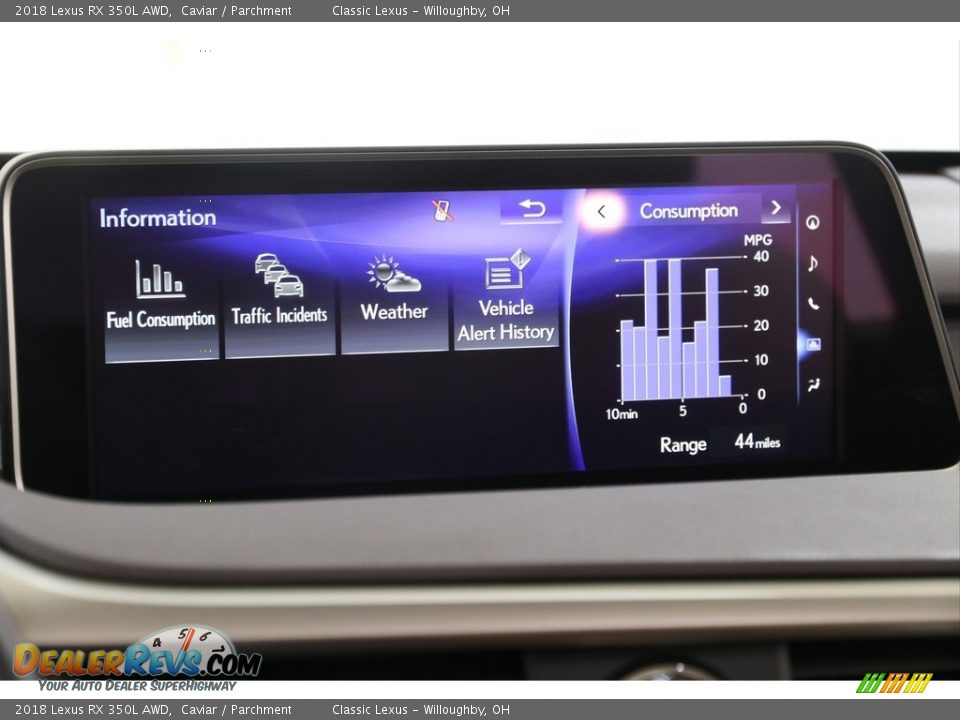 2018 Lexus RX 350L AWD Caviar / Parchment Photo #14