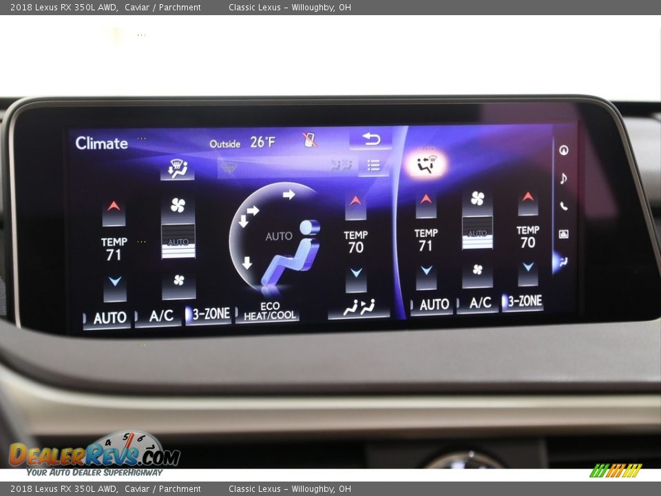 2018 Lexus RX 350L AWD Caviar / Parchment Photo #15