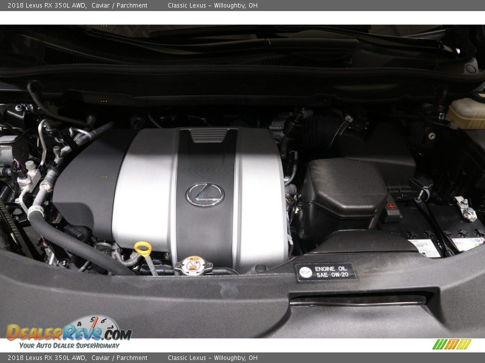 2018 Lexus RX 350L AWD Caviar / Parchment Photo #24