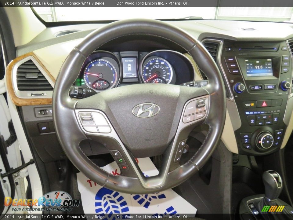 2014 Hyundai Santa Fe GLS AWD Steering Wheel Photo #30