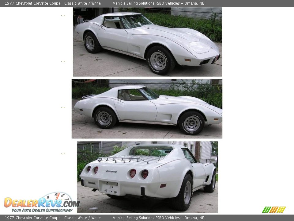 1977 Chevrolet Corvette Coupe Classic White / White Photo #6